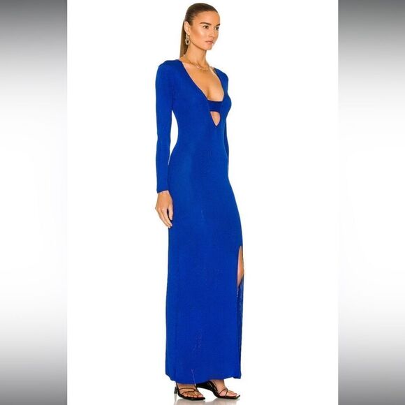 NEW Auteur Stevie Maxi Dress in Cobalt Blue XL Revolve Rib Knit - Picture 2 of 12
